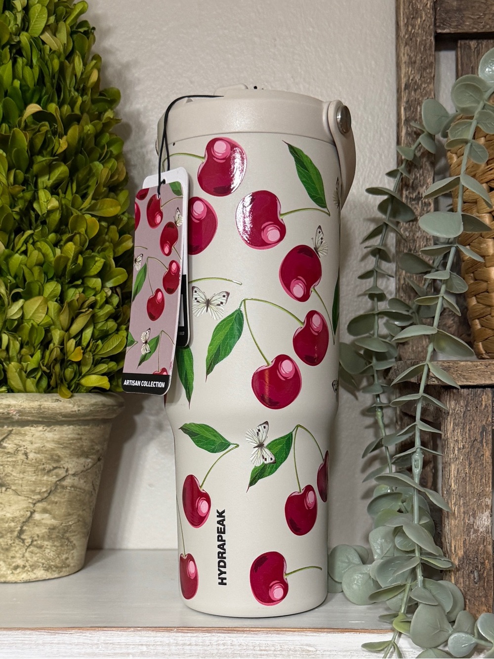 Hydrapeak 32 oz. Artisan Tumbler ~ CHERRIES